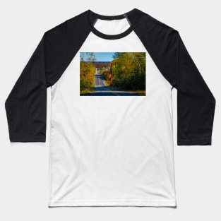 Country Road in Autumn Baseball T-Shirt